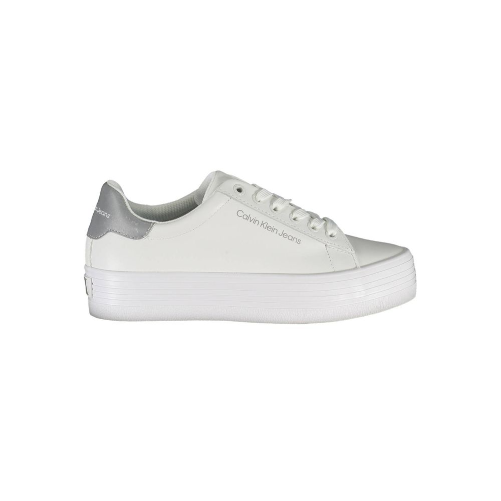 Sneaker aus weißem Polyester