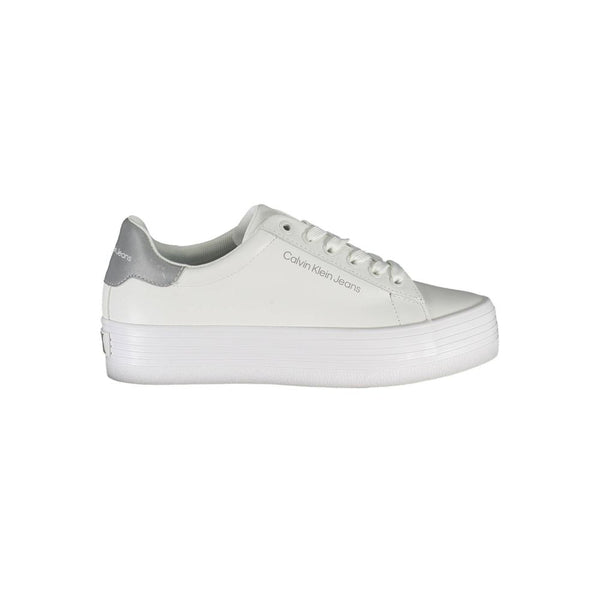 Sneaker aus weißem Polyester