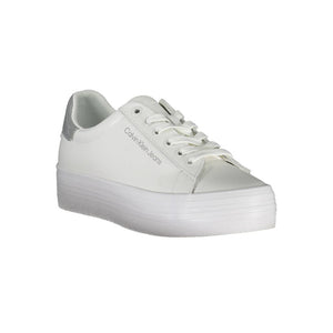 Sneaker aus weißem Polyester