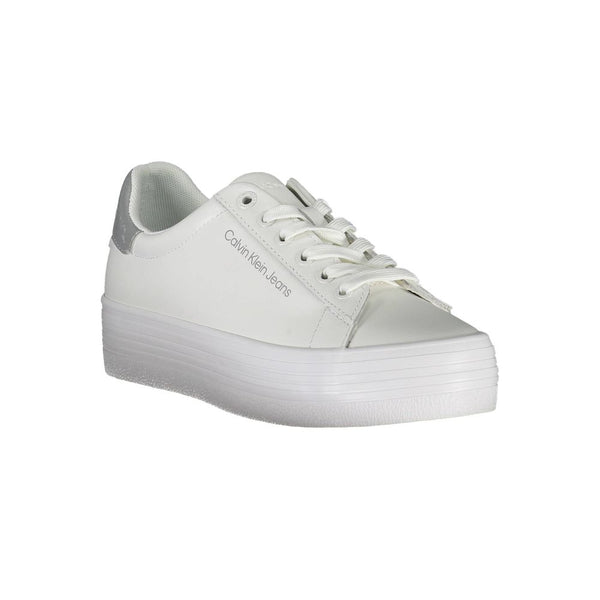 Sneaker aus weißem Polyester