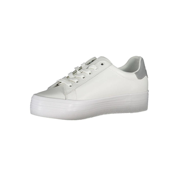 Sneaker aus weißem Polyester