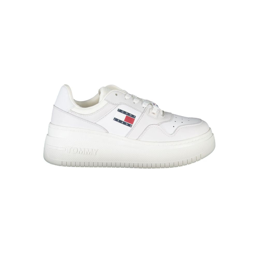 Sneaker aus weißem Polyester