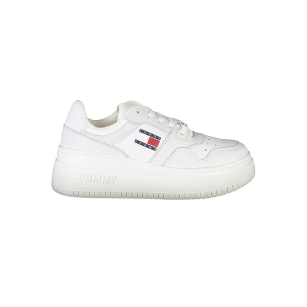 Sneaker aus weißem Polyester