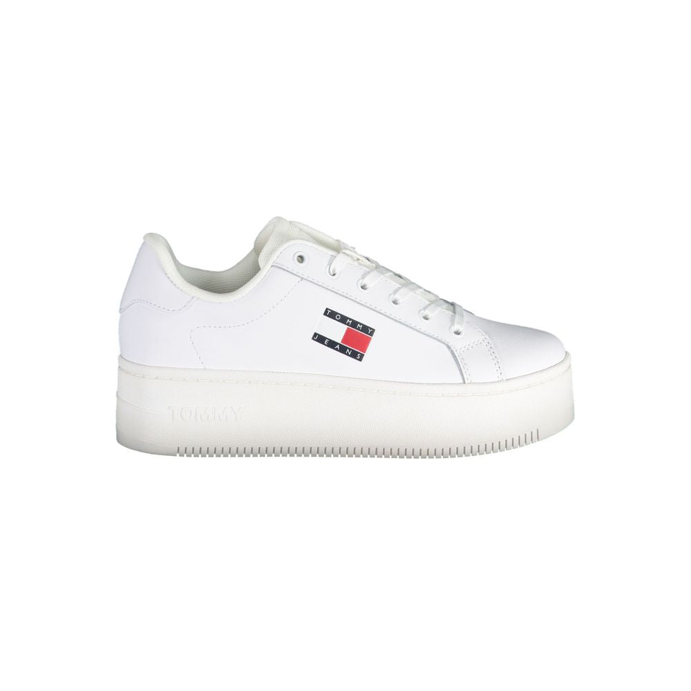 Sneaker aus weißem Polyester