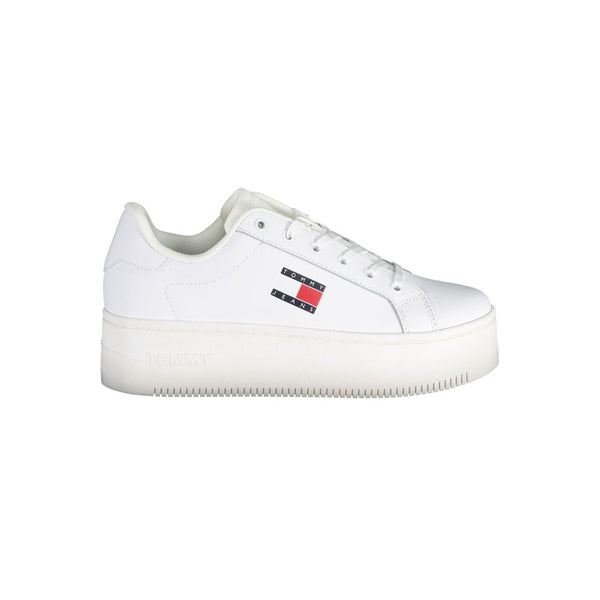 Sneaker aus weißem Polyester