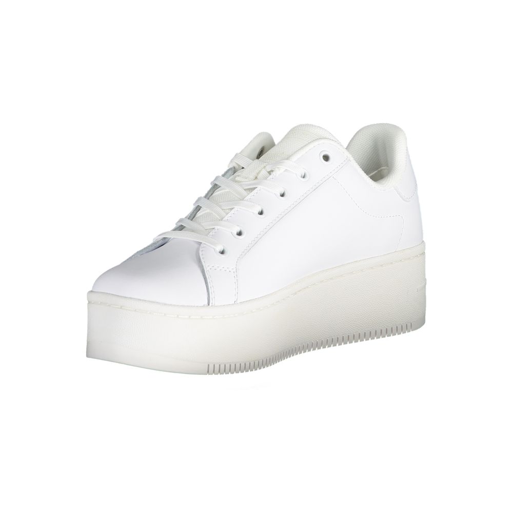 Sneaker aus weißem Polyester