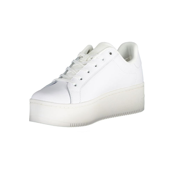 Sneaker aus weißem Polyester