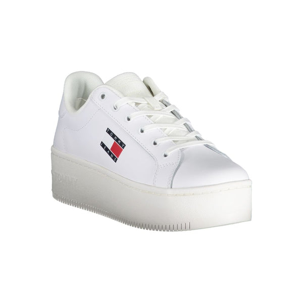 Sneaker aus weißem Polyester