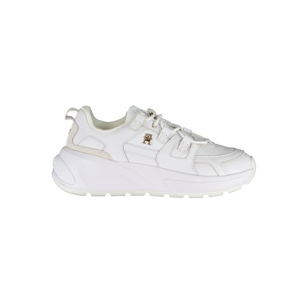 Sneaker aus weißem Polyester