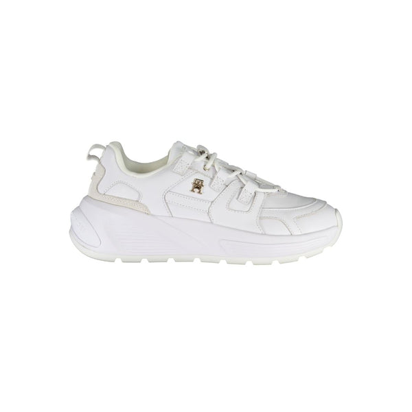 Sneaker aus weißem Polyester