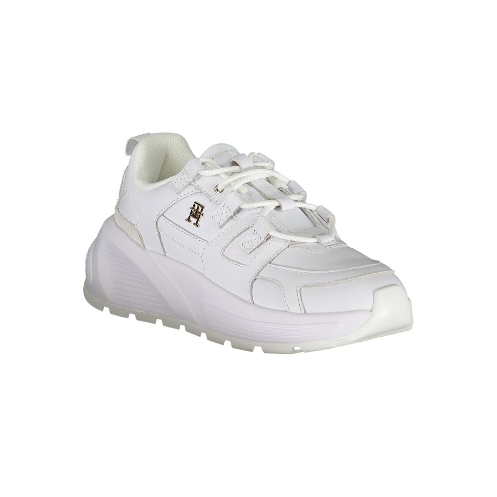 Sneaker aus weißem Polyester