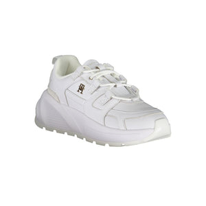 Sneaker aus weißem Polyester