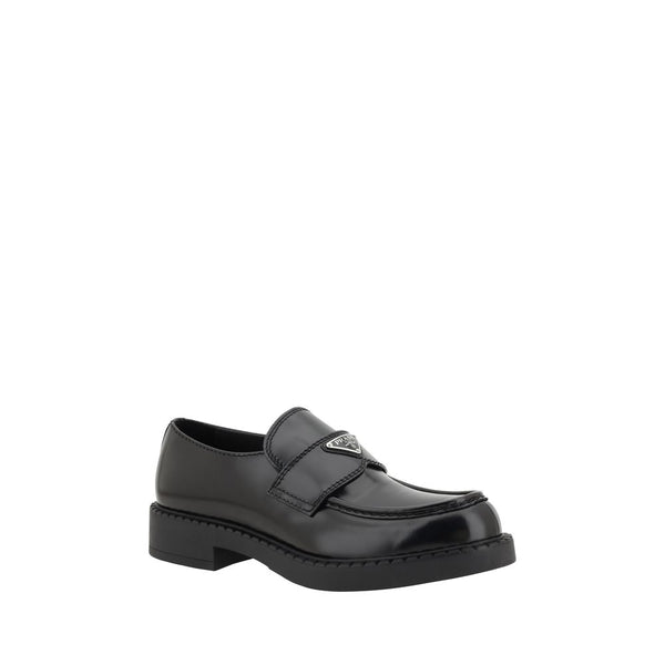 Elegante schwarze Plateau-Loafer aus Gummi
