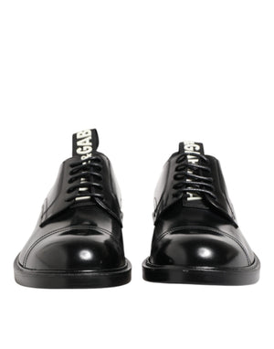 Schwarzes Leder Kleid Schnürschuhe Männer Formale Schuhe