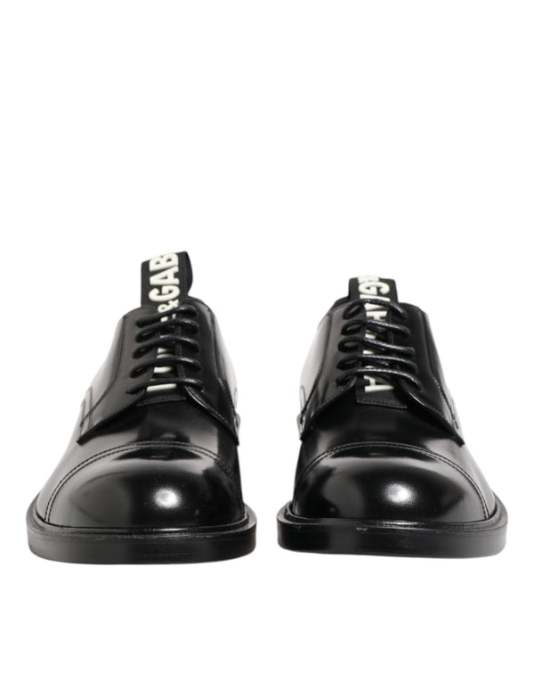 Schwarzes Leder Kleid Schnürschuhe Männer Formale Schuhe