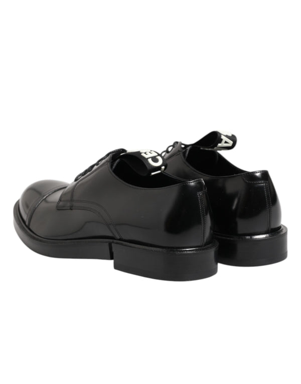 Schwarzes Leder Kleid Schnürschuhe Männer Formale Schuhe