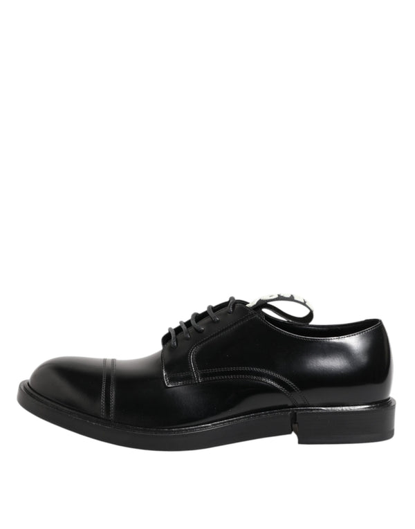 Schwarzes Leder Kleid Schnürschuhe Männer Formale Schuhe