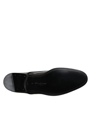 Schwarz Leder Lace Up Derby Männer Kleid Schuhe