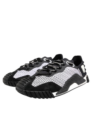 Schwarz Logo Lace Up Low Top NS1 Turnschuhe Schuhe