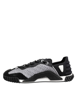 Schwarz Logo Lace Up Low Top NS1 Turnschuhe Schuhe
