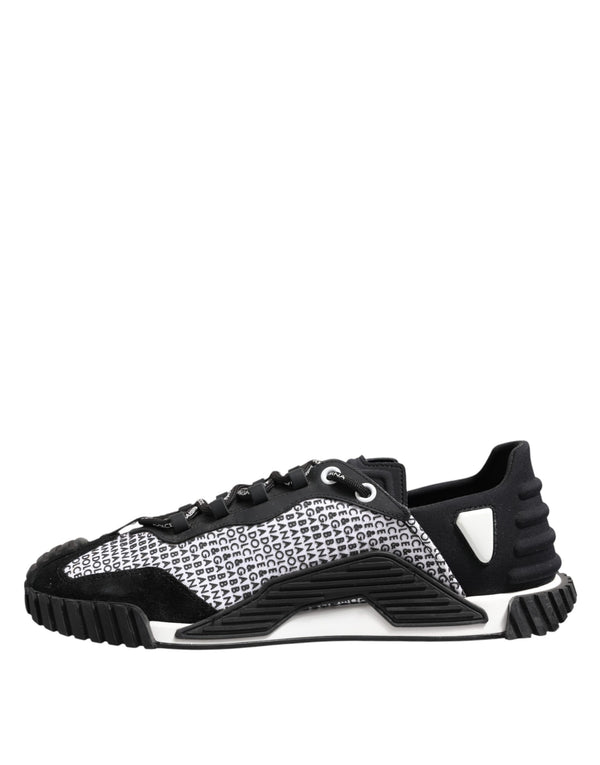 Schwarz Logo Lace Up Low Top NS1 Turnschuhe Schuhe