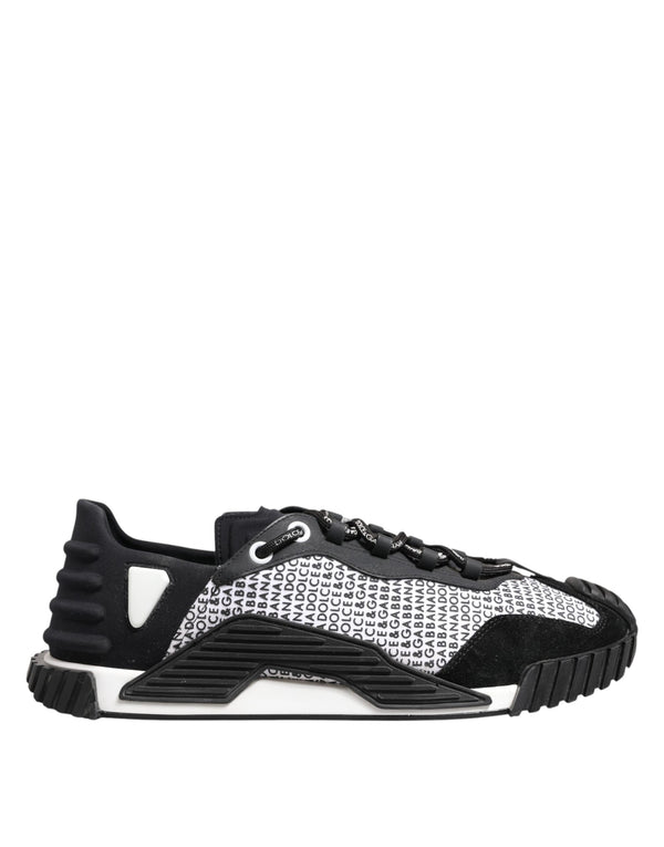Schwarz Logo Lace Up Low Top NS1 Turnschuhe Schuhe
