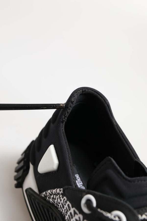 Schwarz Logo Lace Up Low Top NS1 Turnschuhe Schuhe