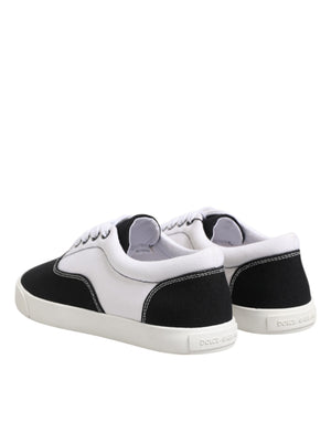 Schwarz Baumwolle Canvas Lace Up Männer Turnschuhe Schuhe