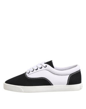 Schwarz Baumwolle Canvas Lace Up Männer Turnschuhe Schuhe