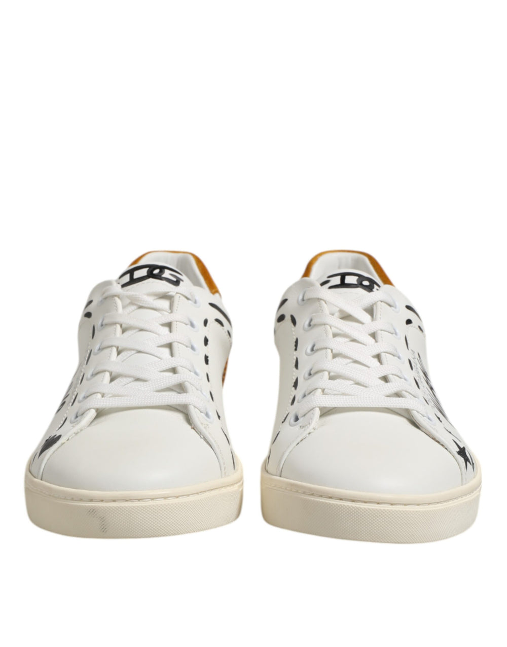 Weiß Leder MILANO Low Top Turnschuhe Schuhe