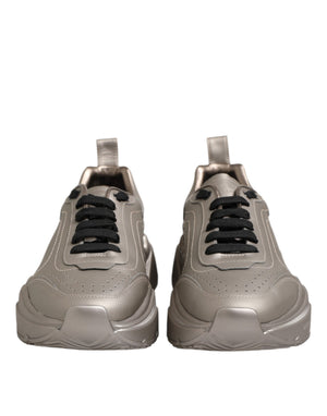 Silber DAYMASTER Leder Männer Turnschuhe Schuhe