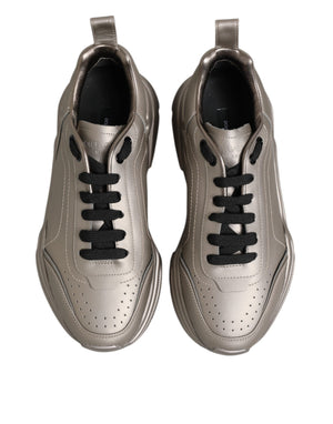 Silber DAYMASTER Leder Männer Turnschuhe Schuhe