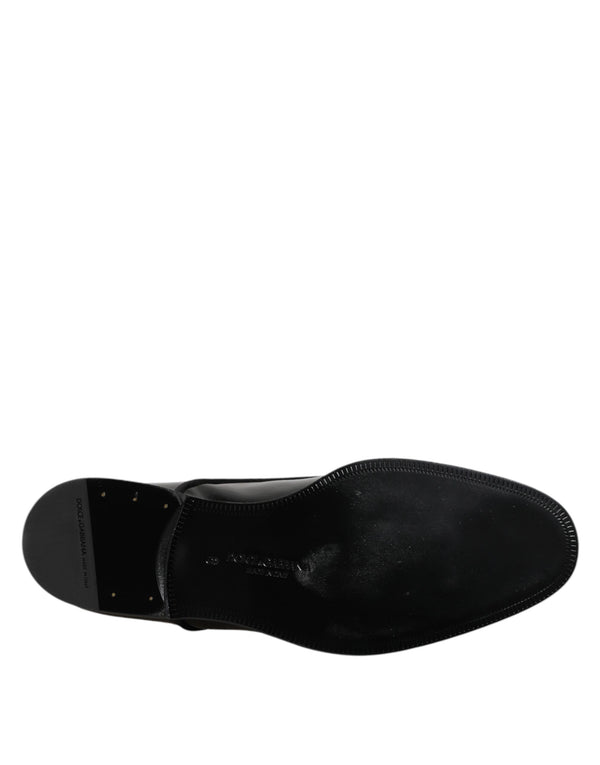 Schwarze Lackleder Derby-Schuhe für formelle Anlässe