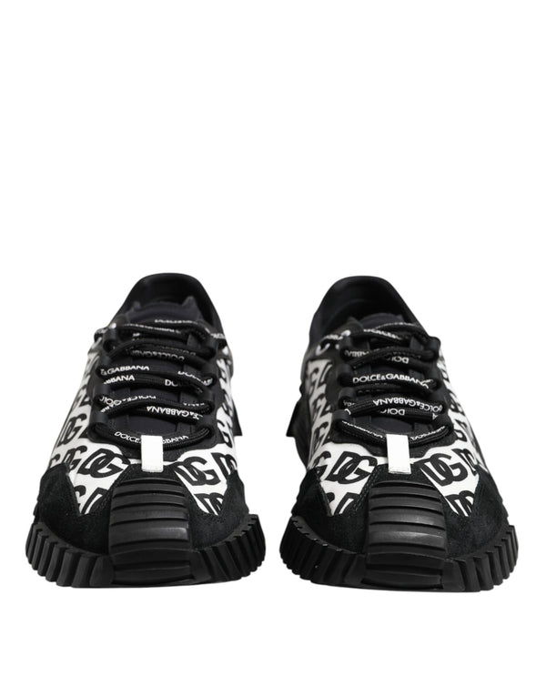 Schwarz Logo Lace Up Low Top NS1 Turnschuhe Schuhe