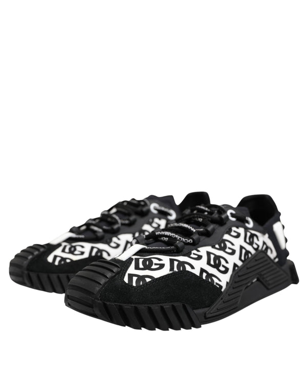 Schwarz Logo Lace Up Low Top NS1 Turnschuhe Schuhe