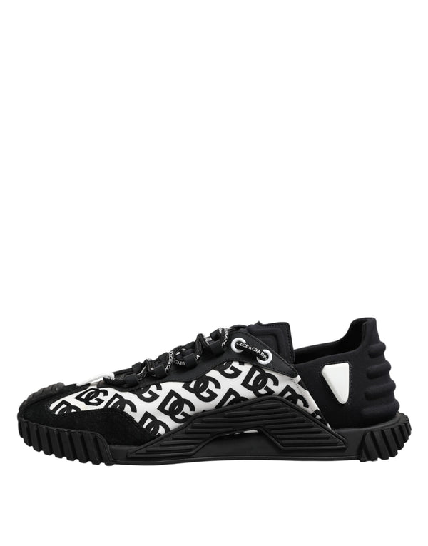 Schwarz Logo Lace Up Low Top NS1 Turnschuhe Schuhe