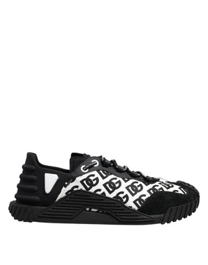 Schwarz Logo Lace Up Low Top NS1 Turnschuhe Schuhe