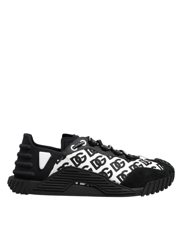 Schwarz Logo Lace Up Low Top NS1 Turnschuhe Schuhe