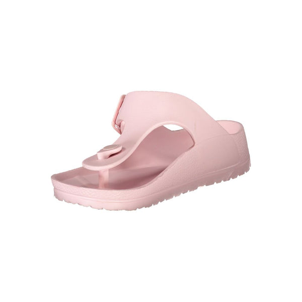 Rosa Plastik Damen Sandale