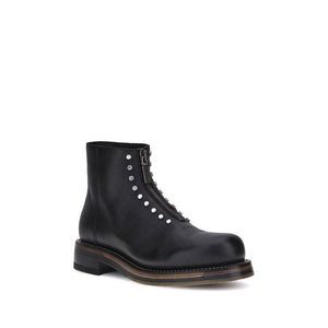Schwarze Kalbshaut Bos Taurus Stiefeletten
