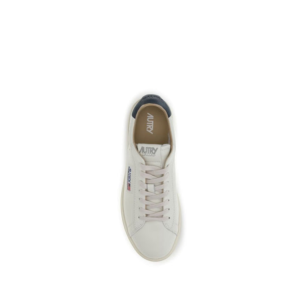 Dunkelblaue Kalbshaut Bos Taurus Sneakers mit niedrigem Schaft