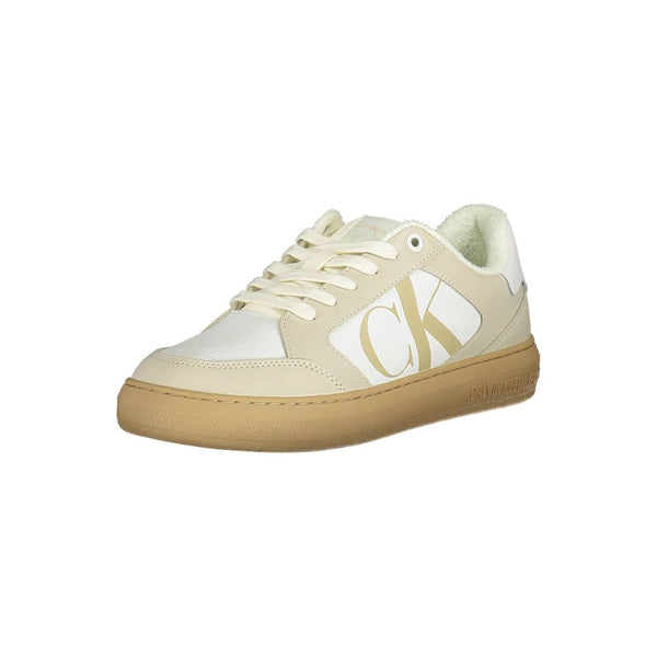 Sneaker aus weißem Polyester
