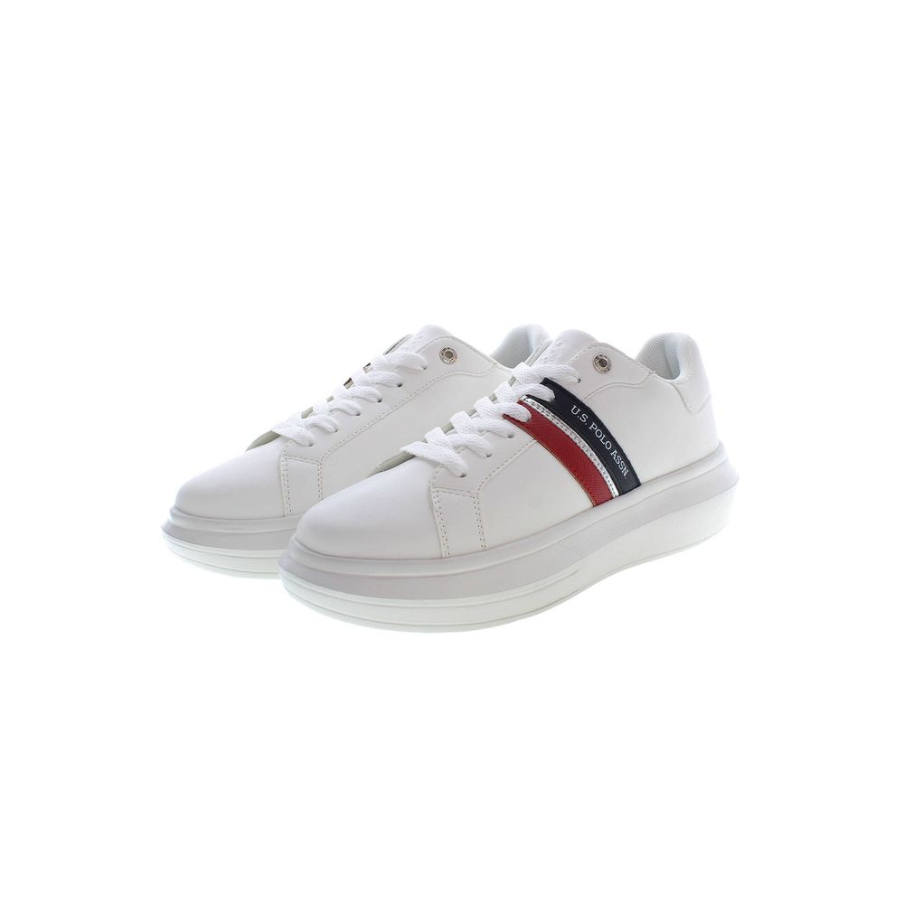 Sneaker aus weißem Polyester