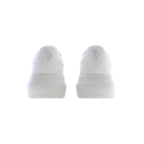 Sneaker aus weißem Polyester