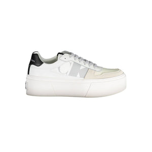 Sneaker aus weißem Polyester
