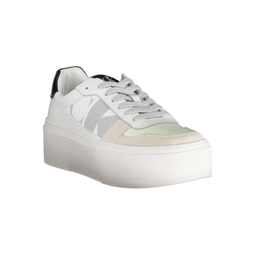 Sneaker aus weißem Polyester