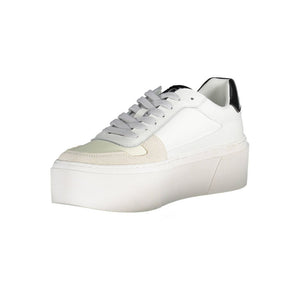 Sneaker aus weißem Polyester