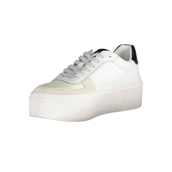 Sneaker aus weißem Polyester