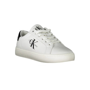 Sneaker aus weißem Polyester
