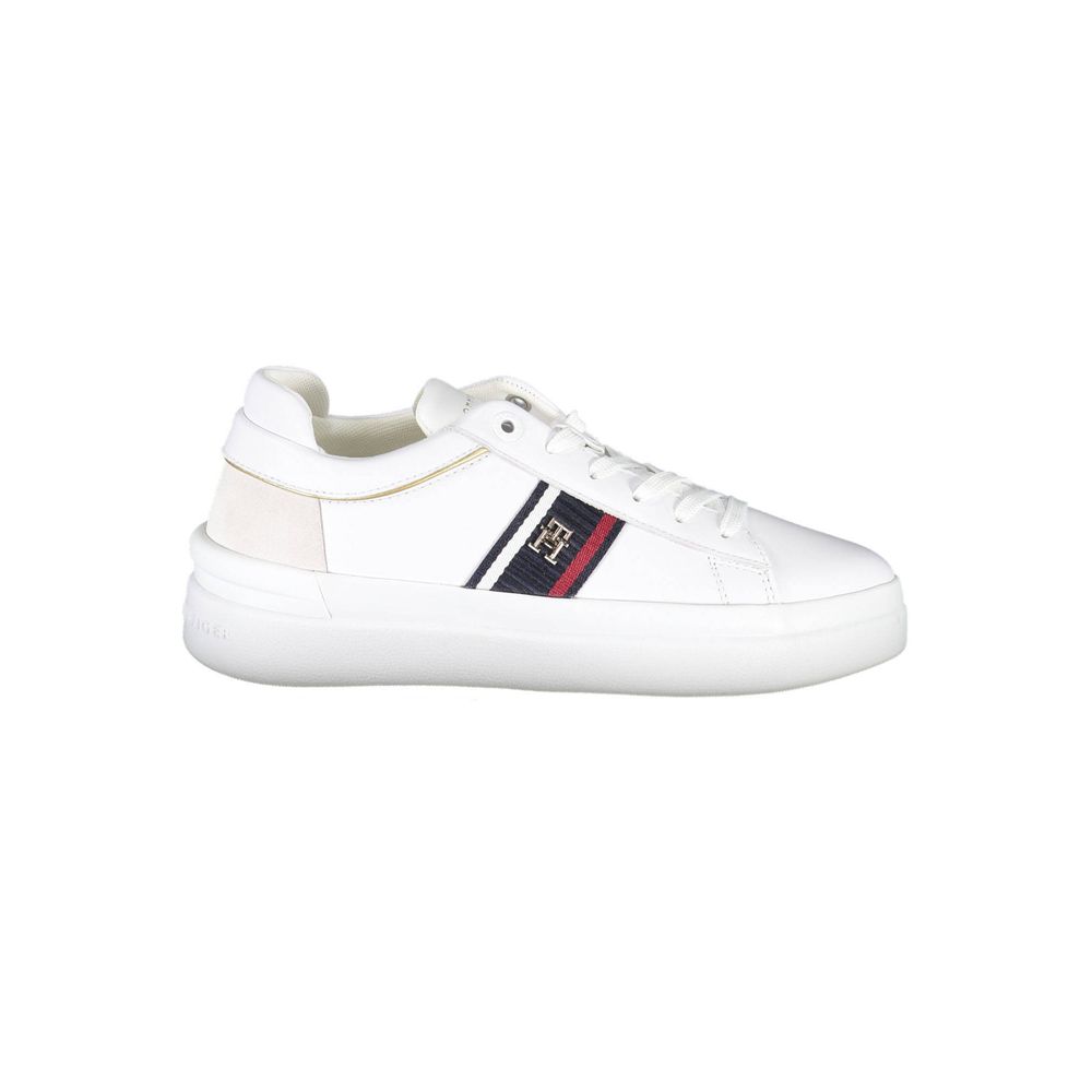 Sneaker aus weißem Polyester